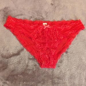 Victoria's Secret Red Bikini Panties Lingerie